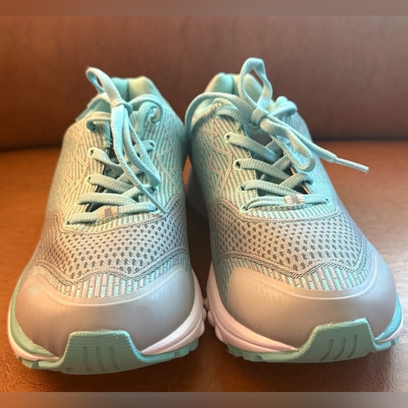 Propet Women’s One Walking Shoe Gray Mint Size 10 Orthotic Diabetic Friendly - Picture 3 of 6